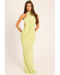 Rebellious Fashion - Drape High Neck Maxi Dress - Lyst