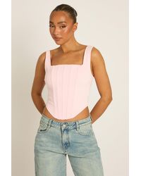 Rebellious Fashion - Boned Lace Back Corset Top - Lyst