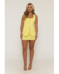 Rebellious Fashion - Tailored Waistcoat And Skirt Co-Ord Set - Lyst