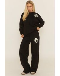 Rebellious Fashion - Contrast Motif Knit Loungewear Co-Ord Set - Lyst