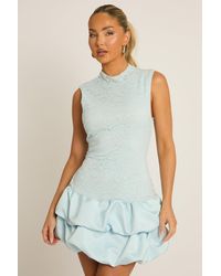 Rebellious Fashion - Lace Puffball Hem Dress - Lyst