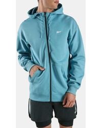 Reebok - Athlete Doubleknit Full Zip Hoodie - Lyst