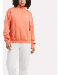 Reebok - Id Energy Fleece Midlayer Top - Lyst