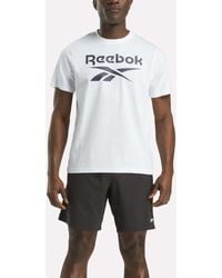Reebok - Big Logo Crewneck Short Sleeve Tee - Lyst