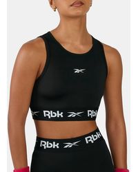 Reebok - Top De Sujetador Deportivo Id Train Cutout, Tamaño - Lyst