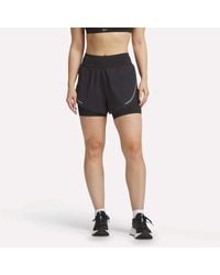 Reebok - Lux Metallic 2-In-1 Running Shorts 3" - Lyst