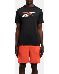 Reebok - Running Logo Tech T-Shirt - Lyst