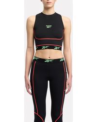 Reebok - Sport Street Crop Sports Bra Top - Lyst