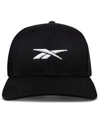 Reebok - Embroidered Vector Trucker Cap - Lyst