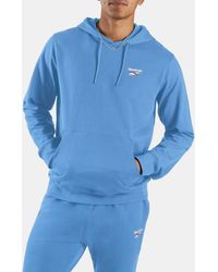 Reebok - Id Small Logo French Terry Hoodie - Lyst