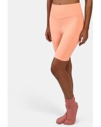 Reebok - Lux Peached Biker Shorts - Lyst