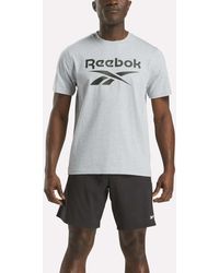 Reebok - Big Logo Crewneck Short Sleeve Tee - Lyst