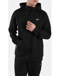 Reebok - Athlete Double Knit Full Zip Hoodie - Lyst