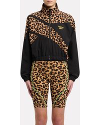 Reebok - Animal Print Vector Track Jacket - Lyst
