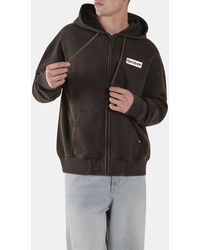 Reebok - Alt Sport Relaxed Full Zip Fleece Hoodie - Lyst