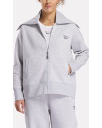 Reebok - Wardrobe Essentials Retro Zip Top - Lyst