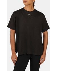 Reebok - Lux Fitness Training Burnout T-Shirt, Vrouw, Afmeting - Lyst