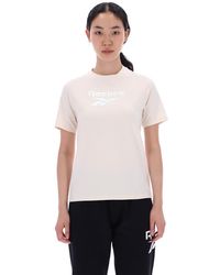 Reebok - Metallic Logo T-Shirt - Lyst