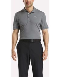Reebok - Short Sleeve Oxford Knit Pique Polo Shirt - Lyst