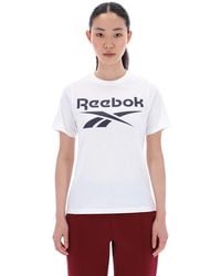 Reebok - Id Big Logo Crewneck Short Sleeve Tee - Lyst