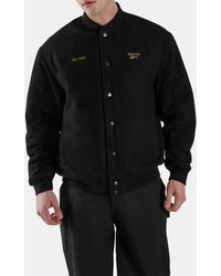 Reebok - Elevated Athletic Varsity Jacket - Lyst