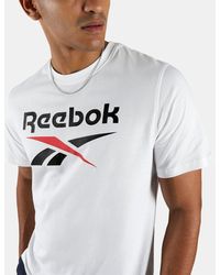 Reebok - Id 2-Kleurig Logo T-Shirt, Afmeting - Lyst
