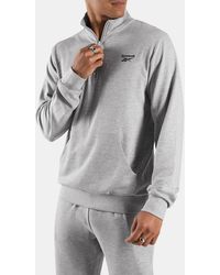 Reebok - Logo Placement Quarter Zip - Lyst
