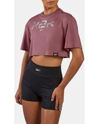 Reebok - Lab Cropped Graphic T-Shirtunisex, Afmeting - Lyst