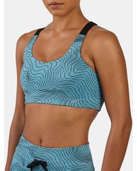 Reebok - Rbk Lab Running Printed Sports Bra - Lyst