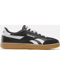 Reebok - Adult Smash Edge Suede Sneaker Black/white/gum - Lyst