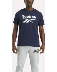 Reebok - Big Logo Crewneck Short Sleeve Tee - Lyst