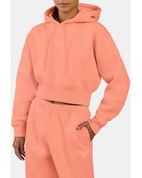 Reebok - Wardrobe Essentials Cropped Hoodie - Lyst