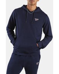 Reebok - Id Small Logo French Terry Hoodie - Lyst
