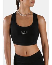 Reebok - Id Cotton Sports Bra Top - Lyst