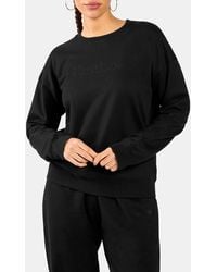 Reebok - Studded Logo Sweatshirt Met Ronde Halsunisex, Afmeting - Lyst