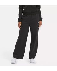 Reebok - Identity Small Logo Fleece Wide Leg Pants - Lyst