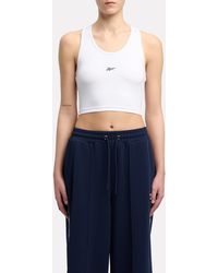 Reebok - Id Train Cropped Tank - Lyst