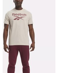 Reebok - Identity Big Stacked Logo T-shirt - Lyst