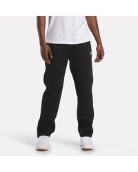 Reebok - Id Leg Logo Open Hem Fleece Joggers - Lyst