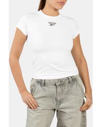 Reebok - Id Cap Sleeve T-Shirt - Lyst