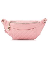 pink chanel fanny pack