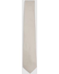 Reiss - Ceremony - Champagne Ceremony Textured Silk-blend Tie, One - Lyst