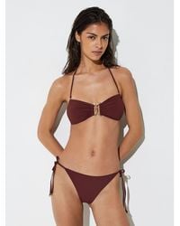 Reiss - Bandeau Halterneck Bikini Top - Lyst