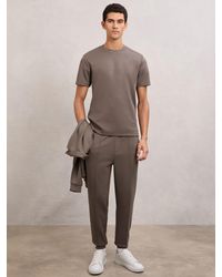 Reiss - Premium Interlock Crew-Neck T-Shirt - Lyst