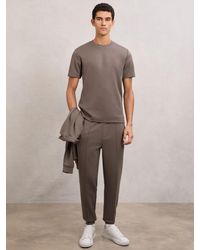 Reiss - Premium Interlock Crew-Neck T-Shirt - Lyst