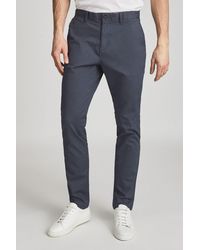 Reiss - Pitch - Airforce Blue Slim Fit Washed Chinos, Uk 38 R - Lyst