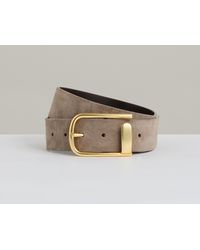 Reiss - Leather Half Keeper Belt - Lyst