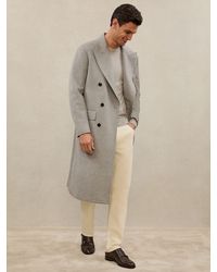 Reiss - Db - Atelier Soft Grey Tycho Db Atelier Cashmere Double-breasted Overcoat, M - Lyst