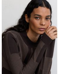 Reiss - Jacquard-Knit Mock-Neck Jumper - Lyst