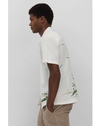Wax London - Relaxed Embroidered Shirt - Lyst
